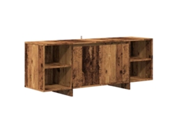 Tv Cabinet, Tv Cabinets Vidaxl Marrom Madeira Processada (n/a)