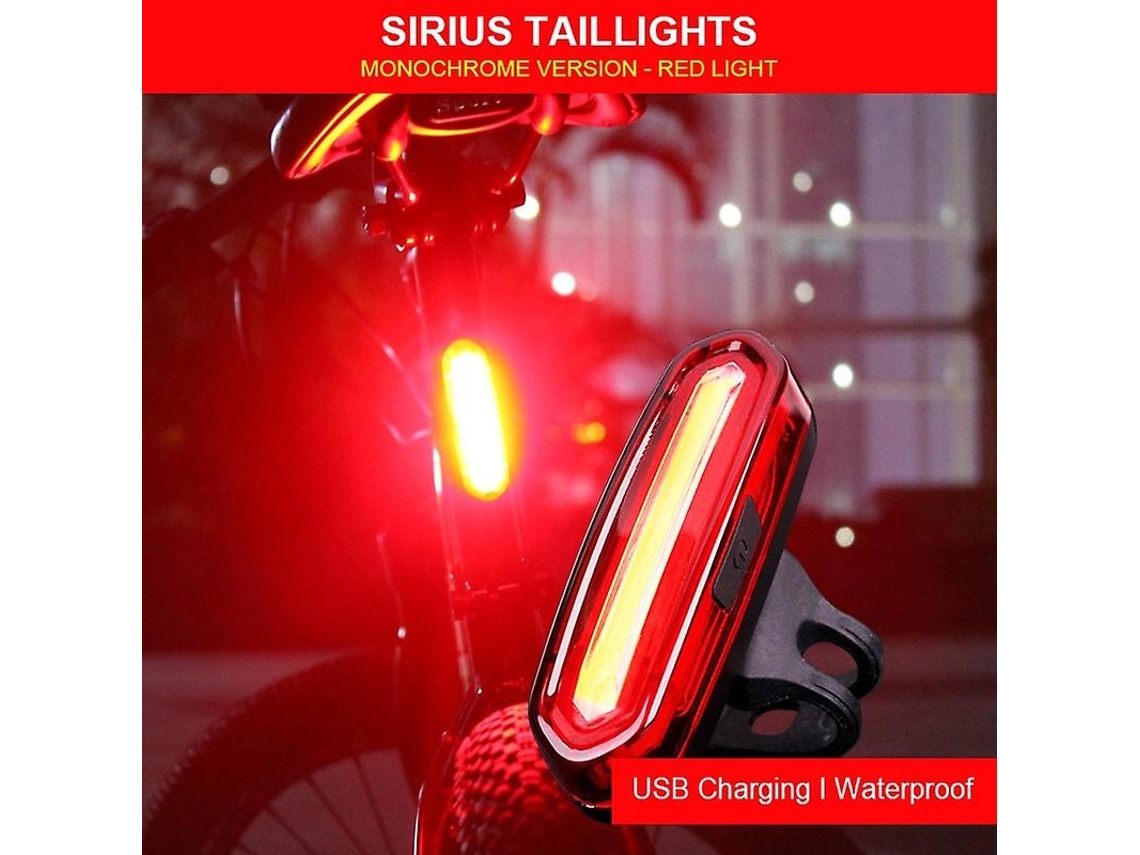 Lurelia Lanterna Traseira De Bicicleta De 120 Lúmens, Recarregável Via Usb, À Prova D'água, Para Mountain Bike E Ciclismo