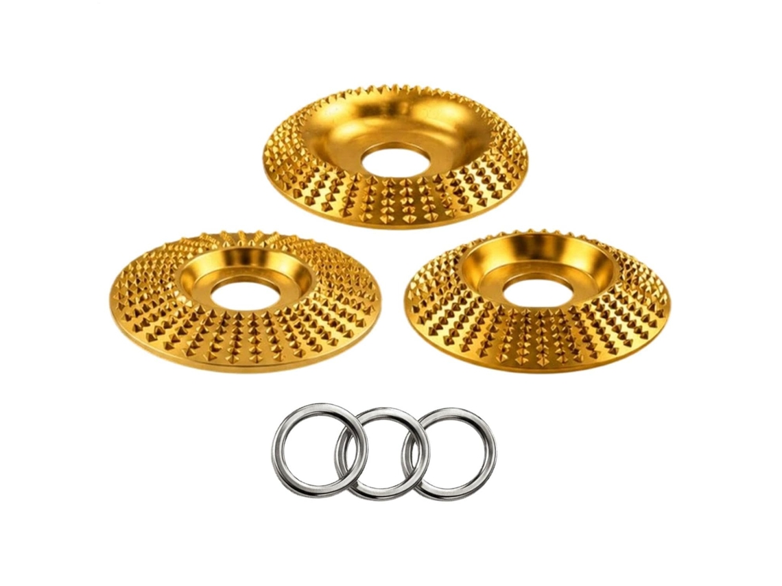 Conjunto De 3 Discos Lixa Aço Carbono Para Modelagem