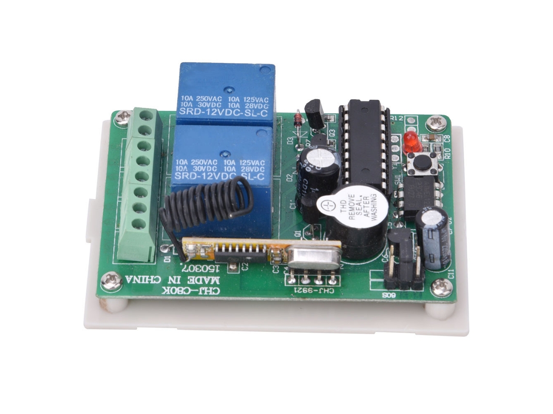 Controle Remoto Sem Fio Interruptor Momentâneo 2 Canais Controle Motor Cw Ccw 12v