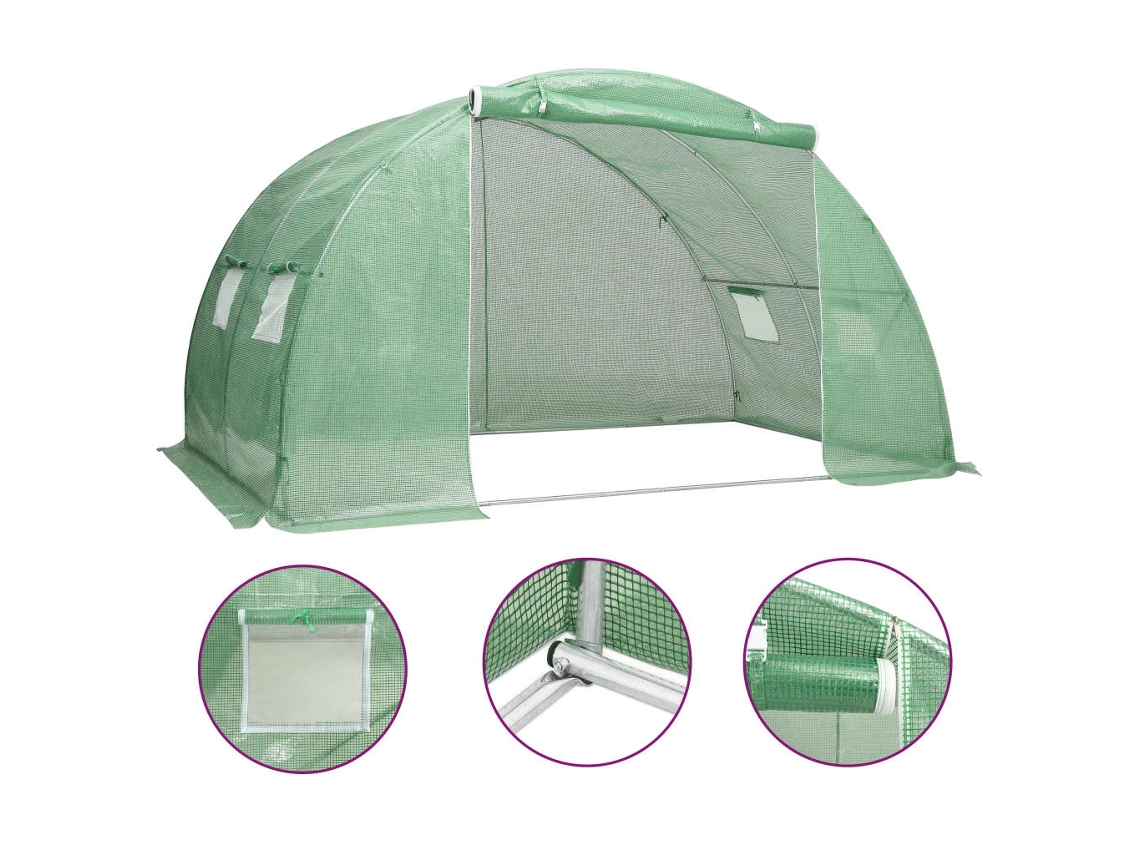 Vidaxl Estufa 8 M² 2x4x2 M