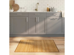 Vidaxl Tapete Retangular 80x100 Cm Bambu Cor Natural