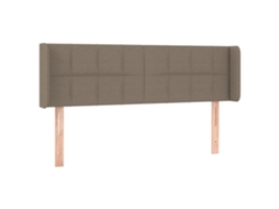 Headboard, Headboards Vidaxl Cinzento-acastanhado Tecido (147 X 16 X 78/88 Cm)