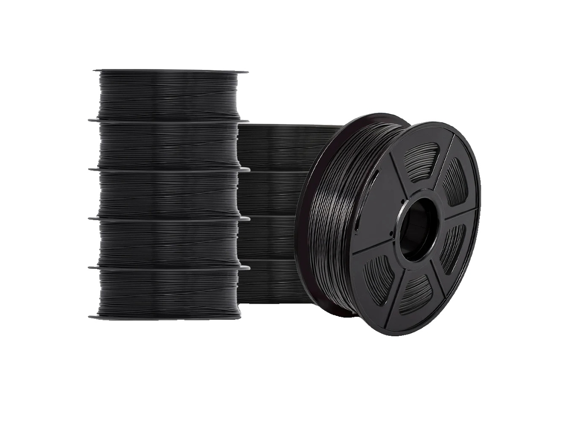 Filamento Para Impressora 3d, Material Pla, Diâmetro De 1,75mm,pla Plus Preto Oem
