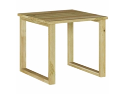 Maison Exclusive - Mesa Natural 40 X 40 X 36 Cm Madeira De Pinho Impregnada