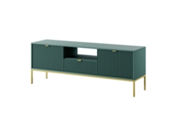 Móvel Tv: Labrador, Dourado, 154 X 56 X 39 Cm, Puxadores Dourados 3E 3XE LIVING.COM