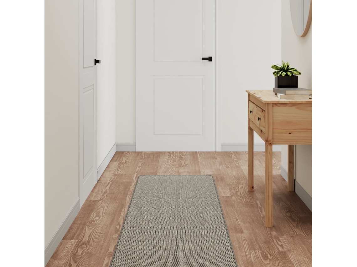 Vidaxl Tapete/passadeira 50x300 Cm Aspeto Sisal Platina