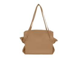 Sacola de Compras Reutilizável, Dobrável, Durável e Leve, Ideal para Compras de Supermercado, Viagens e Camping. Cor: Cáqui. GOKOCO