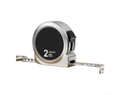 Fita Métrica Retrátil Compacta De 2 Metros Com Argola Para Chaveiro, Para Transporte Conveniente Em Ambientes Internos E