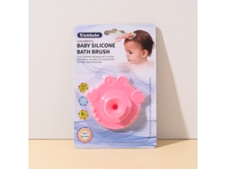 Escova de Lavagem do Cabelo do Banho da Massagem Das Crianças AOZORZ (caranguejo Rosa 15*10cm)