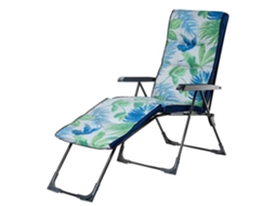Cadeira De Praia, Estrutura De Aço, Conforto Ergonômico, Azul