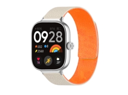 Bracelete para Xiaomi Band 9 Pro / 8 Pro Silicone Macio Magnético Textura de Lichia Laranja Estelar XIAOMOYU