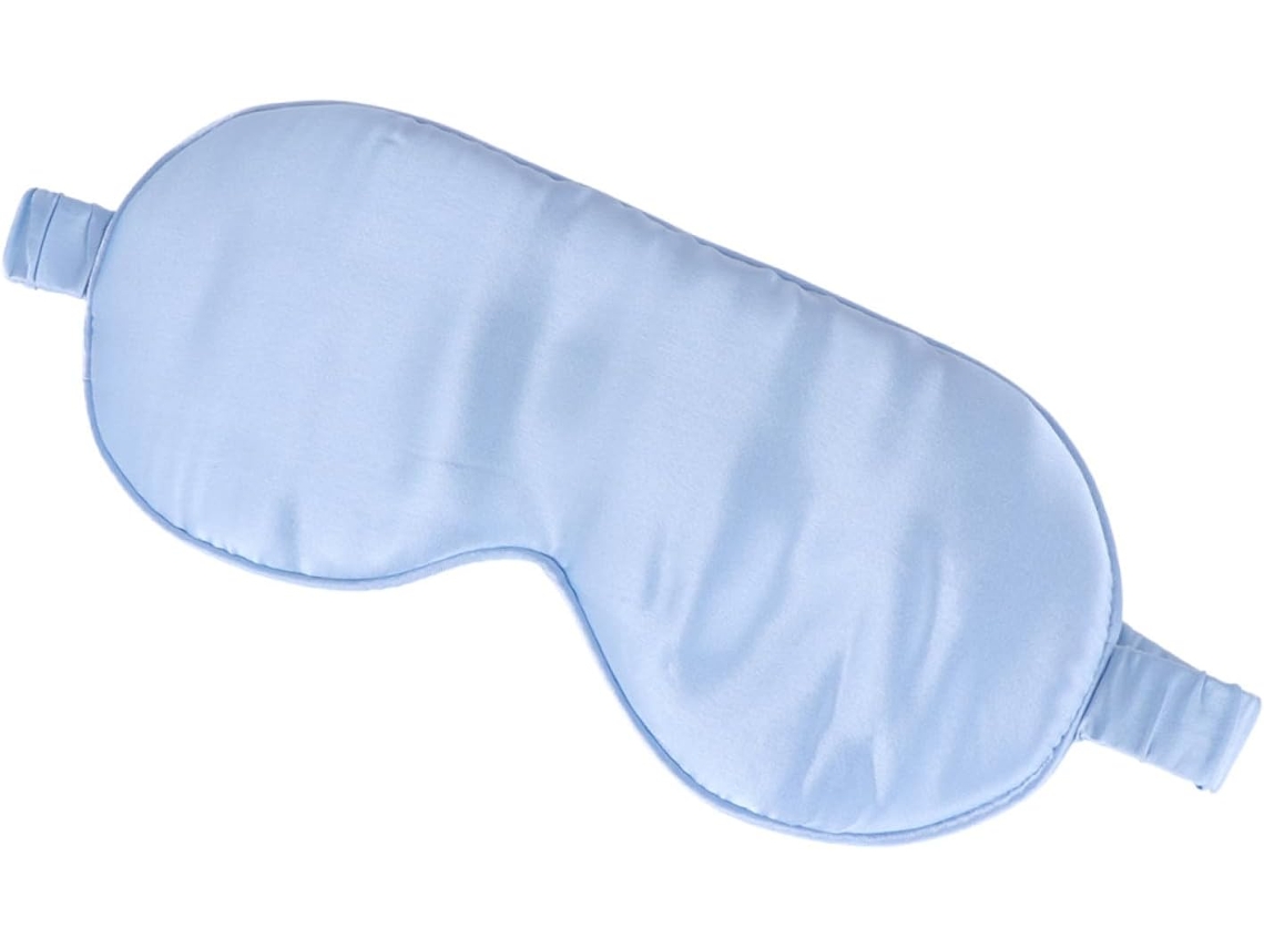 Máscara Ajustável De Seda Natural, Faixa De Cabeça Macia, Protetor Ocular Para Relaxamento Profundo.