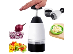 Ferramenta de Corte Slap Chop para Verduras, Frutas, Alho e Cebola com Lâminas de Aço Inoxidável Laváveis em Máquina de Lavar Louças
