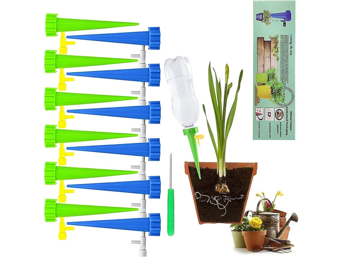 Kit De Irrigação Por Gotejamento, 12 Peças Regador Automático Com Válvulas Para Jardim E Casa Interior Exterior