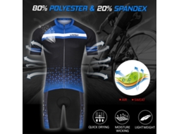 Conjunto De Jersey De Ciclismo Para Homem Com Camisa De Manga Curta E Calções Com Espuma 3d