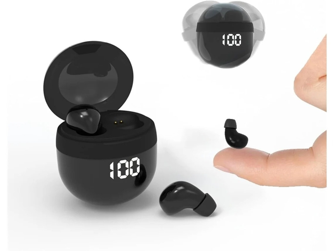 Auriculares Invisíveis Micro Low Profile Bluetooth Preto