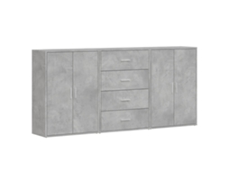 Sideboard, Sideboards Vidaxl Cinzeto Madeira Processada (n/a)