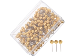 200 Tachinhas Decorativas com Cabeça de Bola Dourada, Ideais para Marcar Projetos de Costura e Artesanato, e Perfeitas