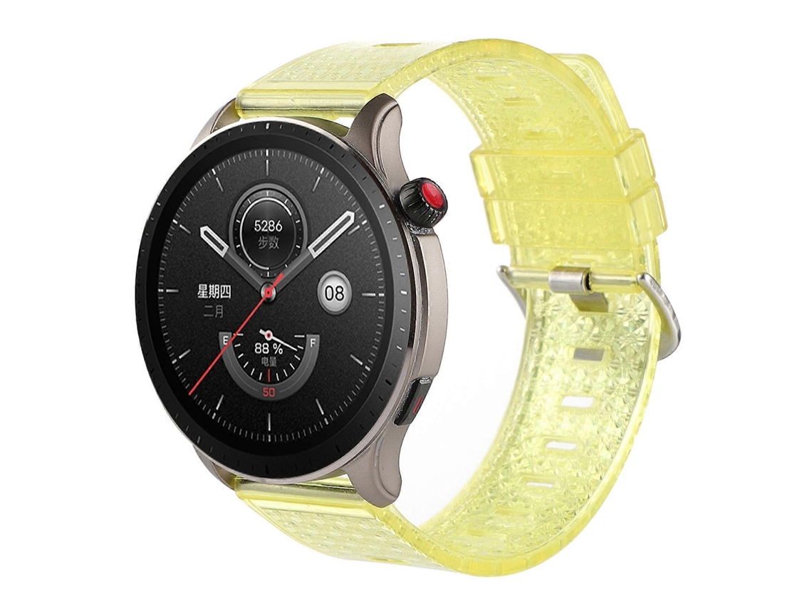 Pulseira De Tpu Transparente Brilhante Com Diamantes Para For Honor Magic Watch2, 46 Mm X 22 Mm.