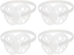 Cadre Blanc 4 Pièces En Plastique Soi-même Cache-oreilles