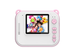 Câmera Infantil Com Impressão Direta Rosa, Câmera Infantil De 2,0 Polegadas Brilvibera