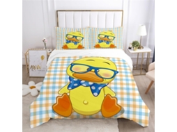 Capa de Edredom Infantil em Microfibra Fronha 220x240 Cm