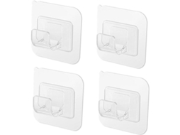 Conjunto De 4 Suportes Ajustáveis Para Varão Cortina Com Diâmetros 1, 5, 2e 2cm Instalação Sem Furos Suporta Até 5kg