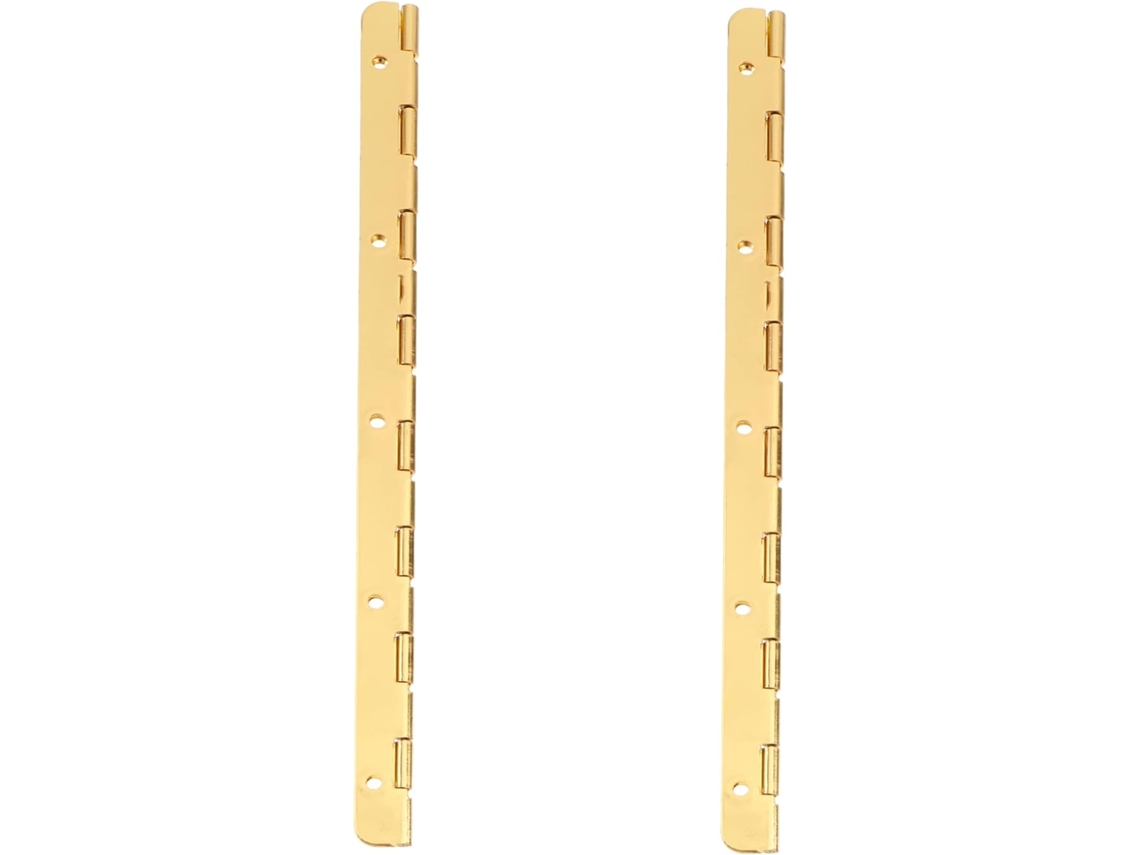 Dobradiças De Liga Zinco Douradas Para Portas Armários E Estantes (2