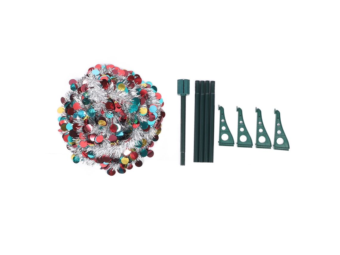 Árvore de Natal Artificial Dobrável 1,5m/4,9ft com Sequin Pop Up para Decoração Feriada Prática | S/MARCA