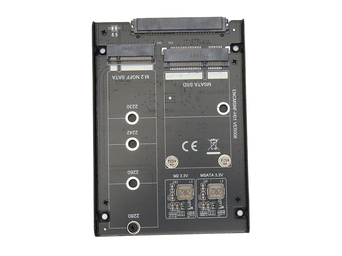 Cartão Adaptador M.2 Ngff Msata Para Sata3 Conversor 6gbps Para Win 7-11