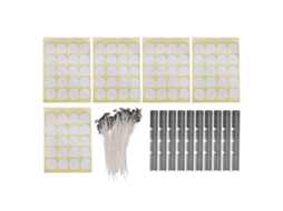 Kit Vela Palito Apoio Fita Adesiva Aço Inox LAXISCREED