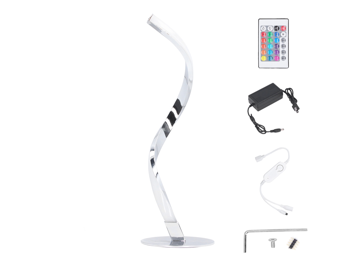 2026 lâmpada de Mesa Espiral Moderna Rgb Multifuncional Luz de Mesa de Cabeceira para Quarto Sala Escritório 100 240v Plug Us