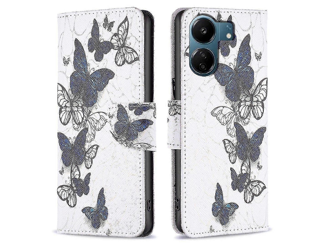 Capa Para Telefone 4g Xiaomimi 13c Poco C65 Estampa Padrão Carteira Suporte