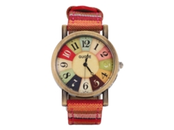Mali relógio Hippie Feminino Estilo Boêmio Multicolor Pulseira Couro Pu Presente Aniversário