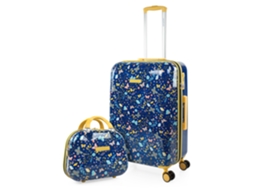 Conjunto de Malas de Viagem SKPAT Butterflies Azul Pc 44X67X24 Cm 64L