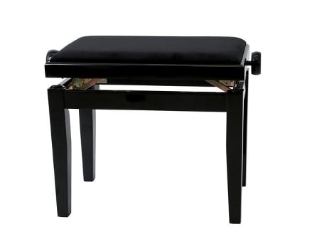 Banco Gewapure Banco Piano Regulavel Deluxe Preto Polido
