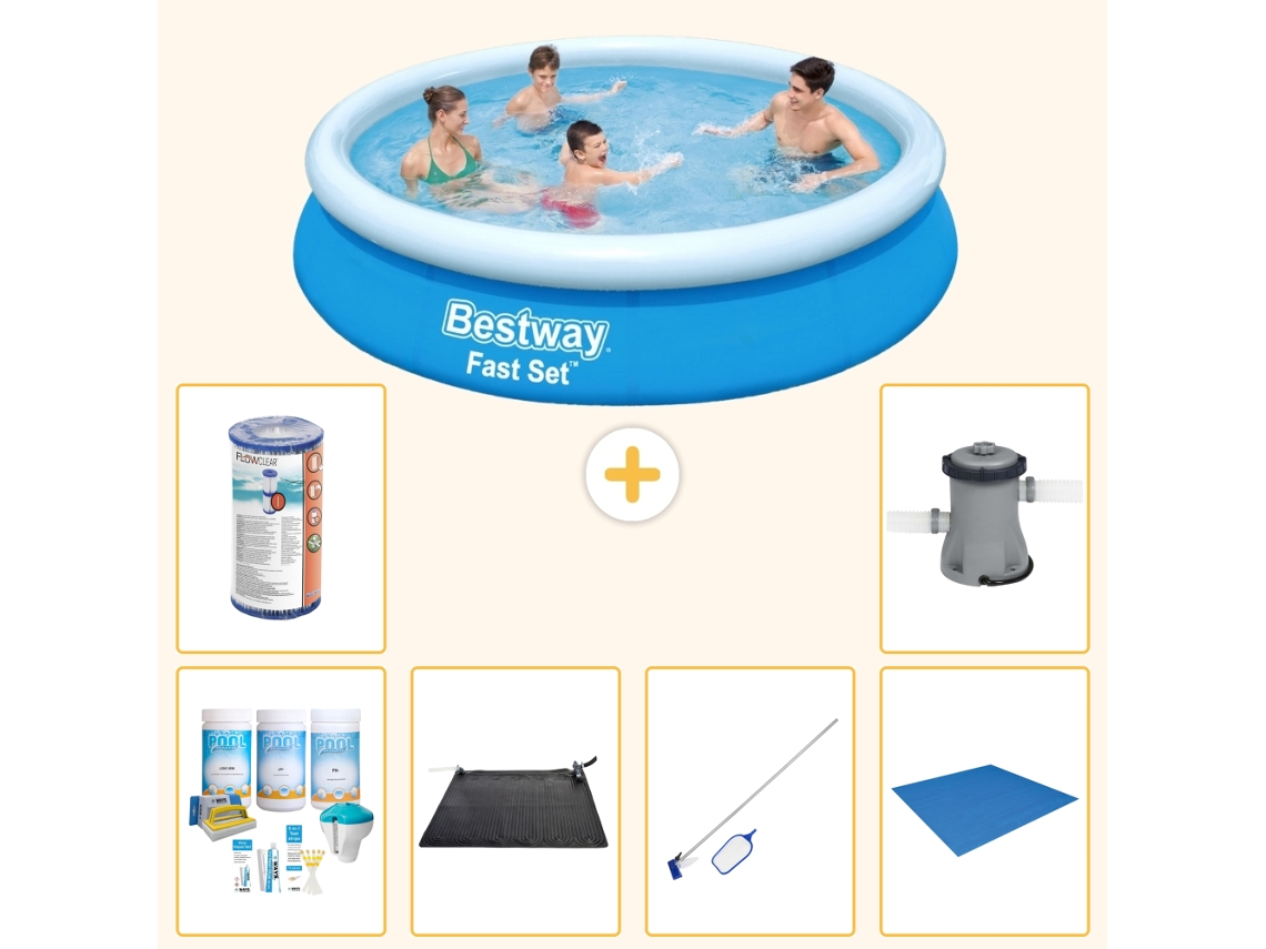 Bestway Piscina Bestway Fast Set Redonda - 366x76 Cm - 7-peças S21995