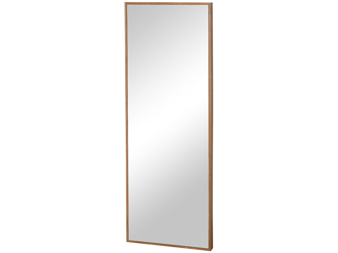 Espelho de Parede de Corpo Inteiro 45x125 cm MARCA, retangular, moldura de madeira, moderno