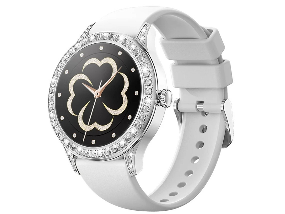 Smartwatch Feminino Com Chamada Bluetooth Diamante Inlay Monitoramento De Frequência Cardíaca E Oxigênio Sem Sangramento Bestvite Label