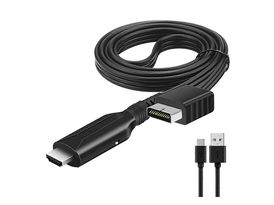 Adaptador Conversor De Áudio E Vídeo Compatível Com Ps2 Para Ps1/2, Compatível Com Hdtv E Pc Full Hd. Aquaforge