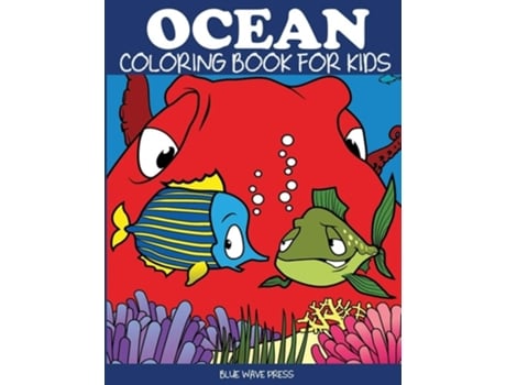 Livro Ocean Coloring Book For Kids De Blue Wave Press (inglês)