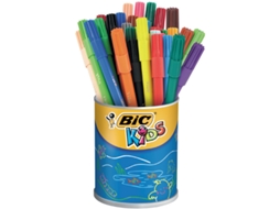 Caneta de Fibra BIC Kids Visa Caixa Redonda de 36