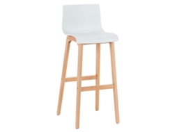 Banco de bar Hover Natura branco CLP