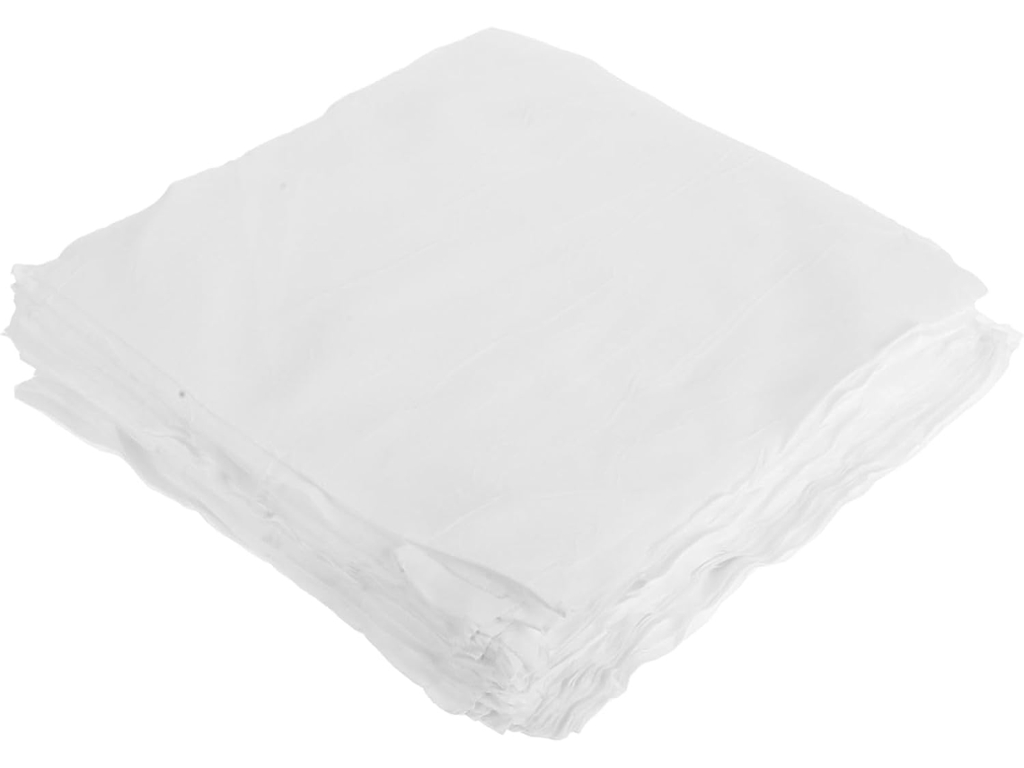 Conjunto De 100 Panos Industriais Microfibra Antiestáticos, Brancos E