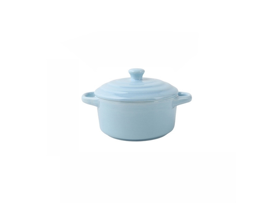 Louça - Tigela - Travessa Para Forno Com Duas Pegas - Cerâmica - Média - Azul Claro