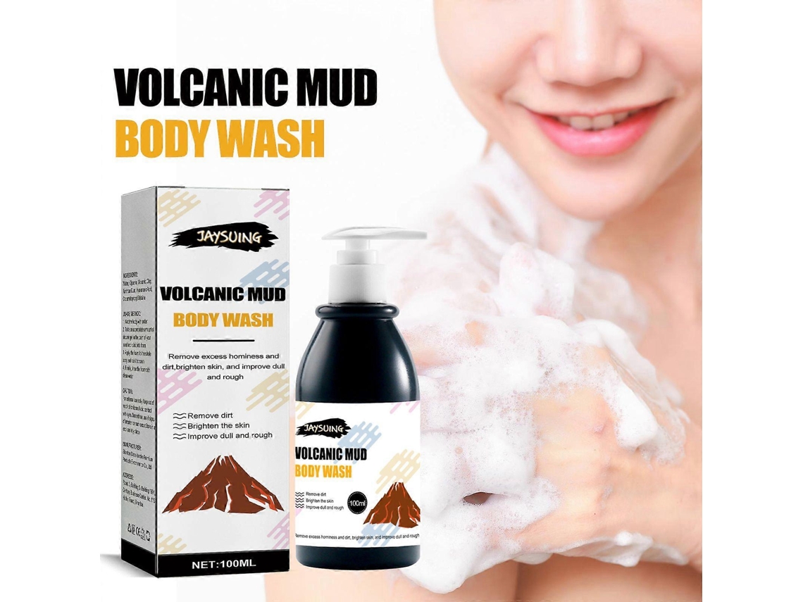 Gel De Banho De Lama Vulcânica, Clareador, Hidratante E Limpador De Queratina Para A Pele.