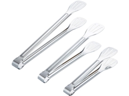 Pinça De Cozinha Leve E Fácil Transportar, Com 30cm De Comprimento, Em Aço Inoxidável, Utensílio Prático Na Cor Prata