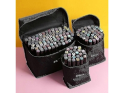 Conjunto De Marcadores Artísticos A Base De Álcool Para Esboços E Grafites. Olysi Shop (12, 30, 40, 60 E 80 Peças)