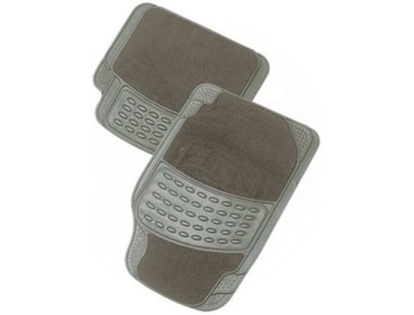 Conjunto de 4 Tapetes KRAWEHL Paris (Preto - PVC e Alcatifa - 64 x 47 x 1 cm)